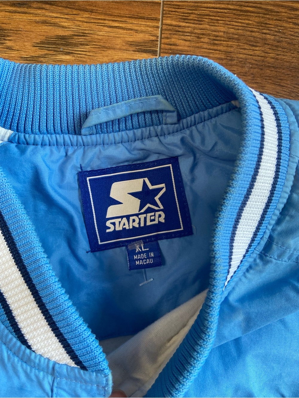 Vintage North Carolina Tarheels Pullover Mens XL Starter Lined Windbreaker - Picture 4 of 9